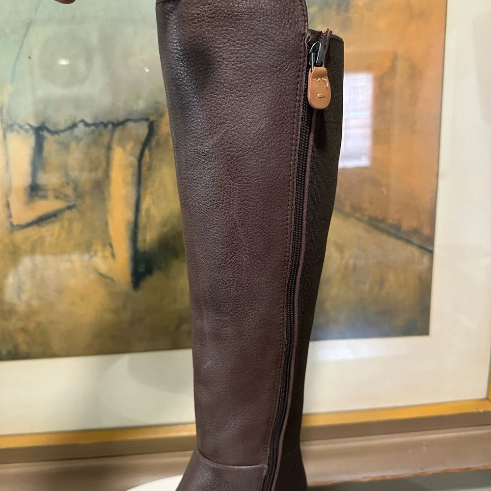 🌸GENTLE SOULS🌸 Emma 5050 Leather Elastic Tall Boots Size: 6M